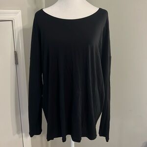 Eileen Fisher long sleeve black shirt L